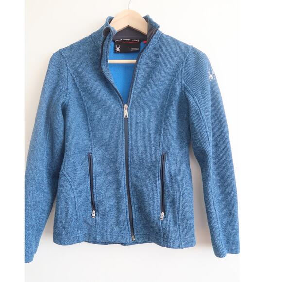 Spyder Womens Endure Stryke Full Zip Jacket Size Small Blue Mid-Weight - Picture 1 of 6